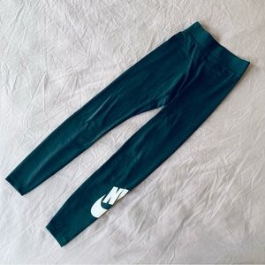Nike Logo Cotton Blend Leggings